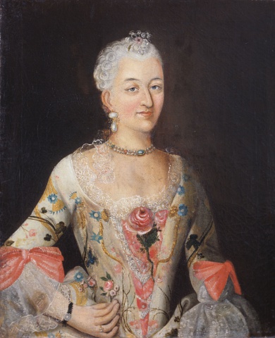 Barbara z Komorowskich Dąmbska, malarz nieokreślony, ok. 1750