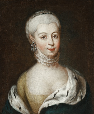 Maria z Lubomirskich Radziwiłłowa, malarz nieznany, XVIII w.