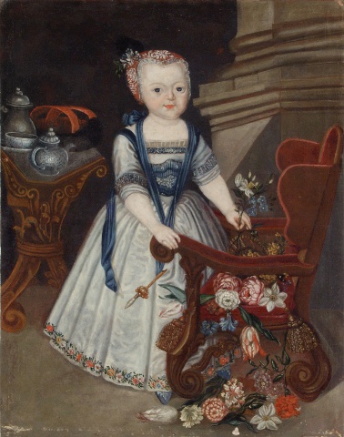 Portret dziewczynki z rodziny Dohnów, malarz nieokreślony, ok. 1770
