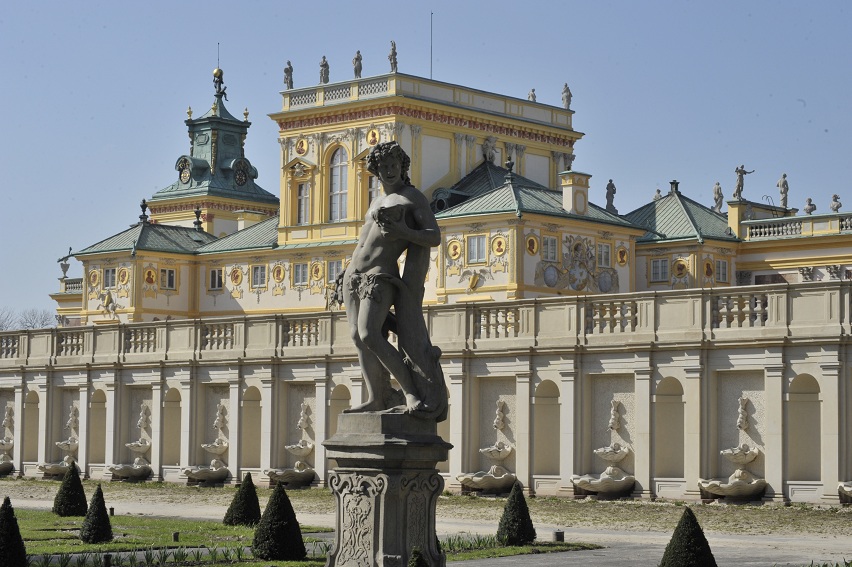 Statue des jardins de Wilanów à Varsovie.
