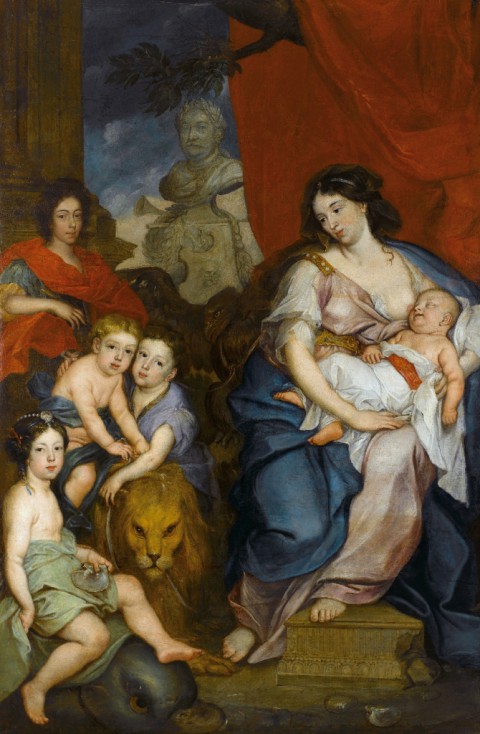 Maria Kazimiera z dziećmi