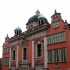 Widok fasady i rzut poziomy piętra Kaplicy Królewskiej w Gdańsku