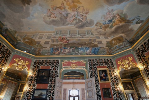 Plafon w Gabinecie Holenderskim w pałacu w Wilanowie, fot. W. Holnicki.jpg