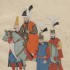 Sułtan Ibrahim han w otoczeniu dostojników, Costumes turcs., ca 1600-1699 Biblioteka Narodowa w Warszawie.jpg
