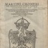 Martini Cromeri De origine et rebus gestis Polonorum, zbiory Biblioteki Narodowej