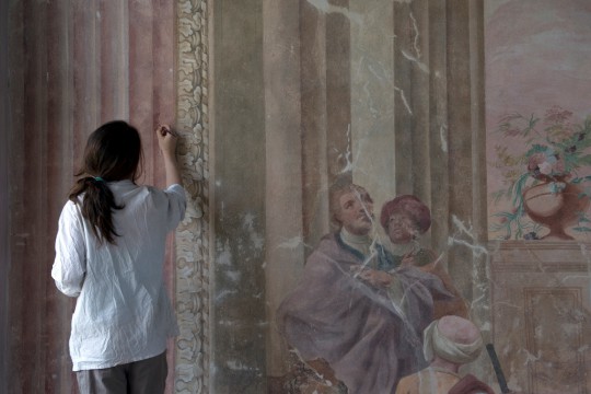 Konserwacja fresków w Sali Uczt, fot. W. Holnicki.jpg