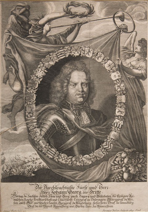 Arcyksiążę Johann Georg von Sachsen - portret na tle Bitwy pod Wiedniem w 1683 r_całość.jpg