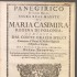 Panegirico in lode della sacra real maestà di Maria Casimira Regina di Polonia
