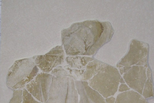 Transfer fragmentu XVIII-wiecznej dekoracji malarskiej z fryzu Wielkiej Sieni, zdjęcie po konserwacji, 2013, fot. M. Chmielewski.jpg