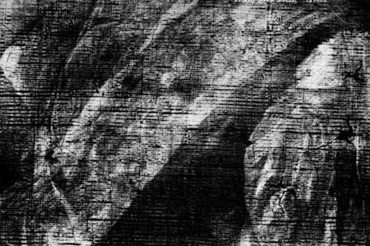 Il. 5. Rentgenogram fragmentu obrazu, na którym widoczne są szarfy dwóch różnych orderów, fot. R. Stasiuk