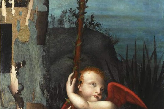 Amorek z gałęzią mirtu, Aurelio Luini, Mediolan, przed 1593