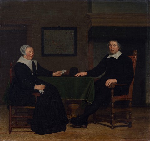 1. Portret Adriaena Corvera (zm. 1697) i jego żony Rijckie Teuling (zm. 1693)_Wil. 1697 Widok ogólny - lico.jpg