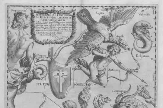 3.	Jan Heweliusz, Prodromus astronomiae; Firmamentum Sobiescianum, Scutum Sobiescianum, Gdańsk 1690, fot. Digital Center PAN Biblioteka Gdańska