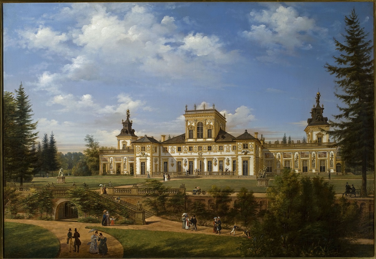 Widok Pałacu w Wilanowie od strony parku, Kasprzycki 1834