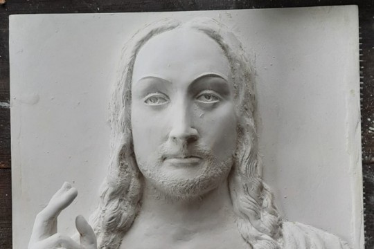 PFRON, modele dotykowe, Precyzyjne płaskorzeźby w gipsie, Salvator Mundi, fot. PROPSY.jpg