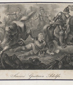 Śmierć Gustawa Adolfa pod Luetzen, Carl Mayer, przed 1868, Biblioteka Narodowa