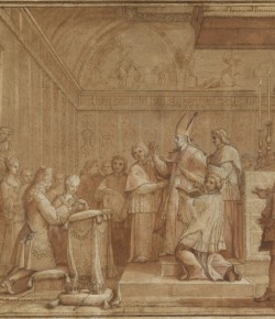 Agostino Masucci, Zaślubiny Marii Klementyny Sobieskiej i Jakuba Edwarda Stuarta, The National Galleries of Scotland